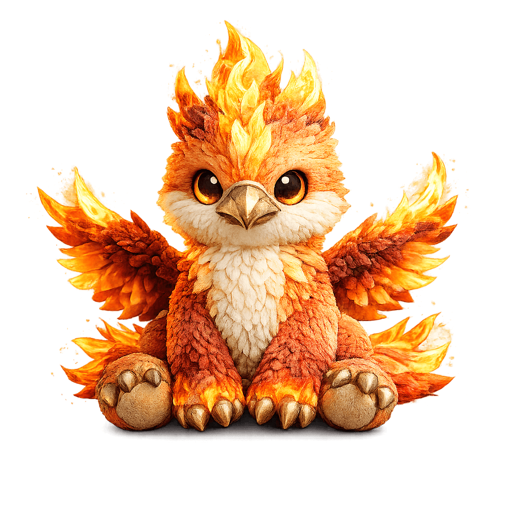 Firewing Phoenix Plush